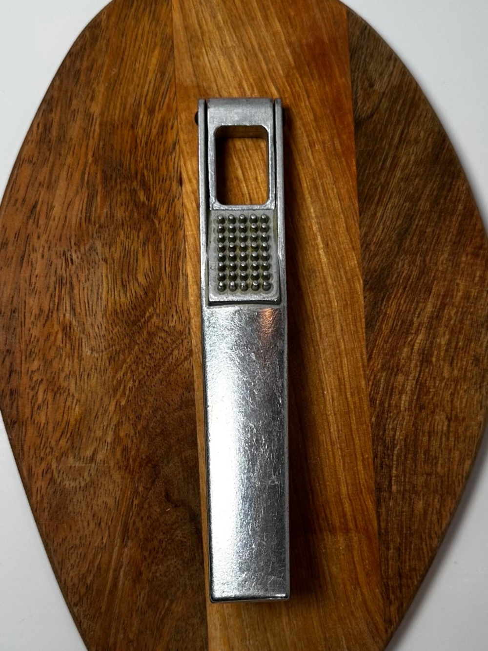 Vintage Italian Aluminum Garlic Press Made in Italy Brevettato